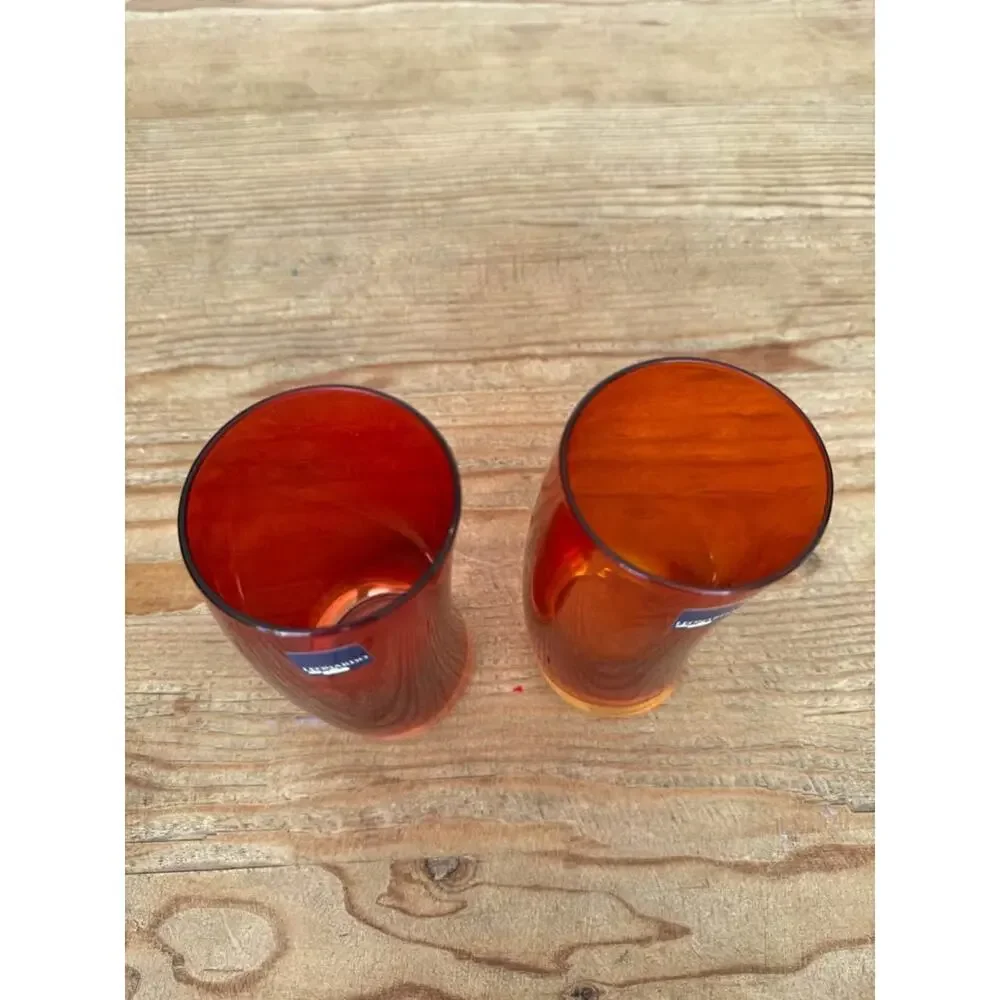 Vintage MCM 2 Leonardo Germany Swing Curved Glasses